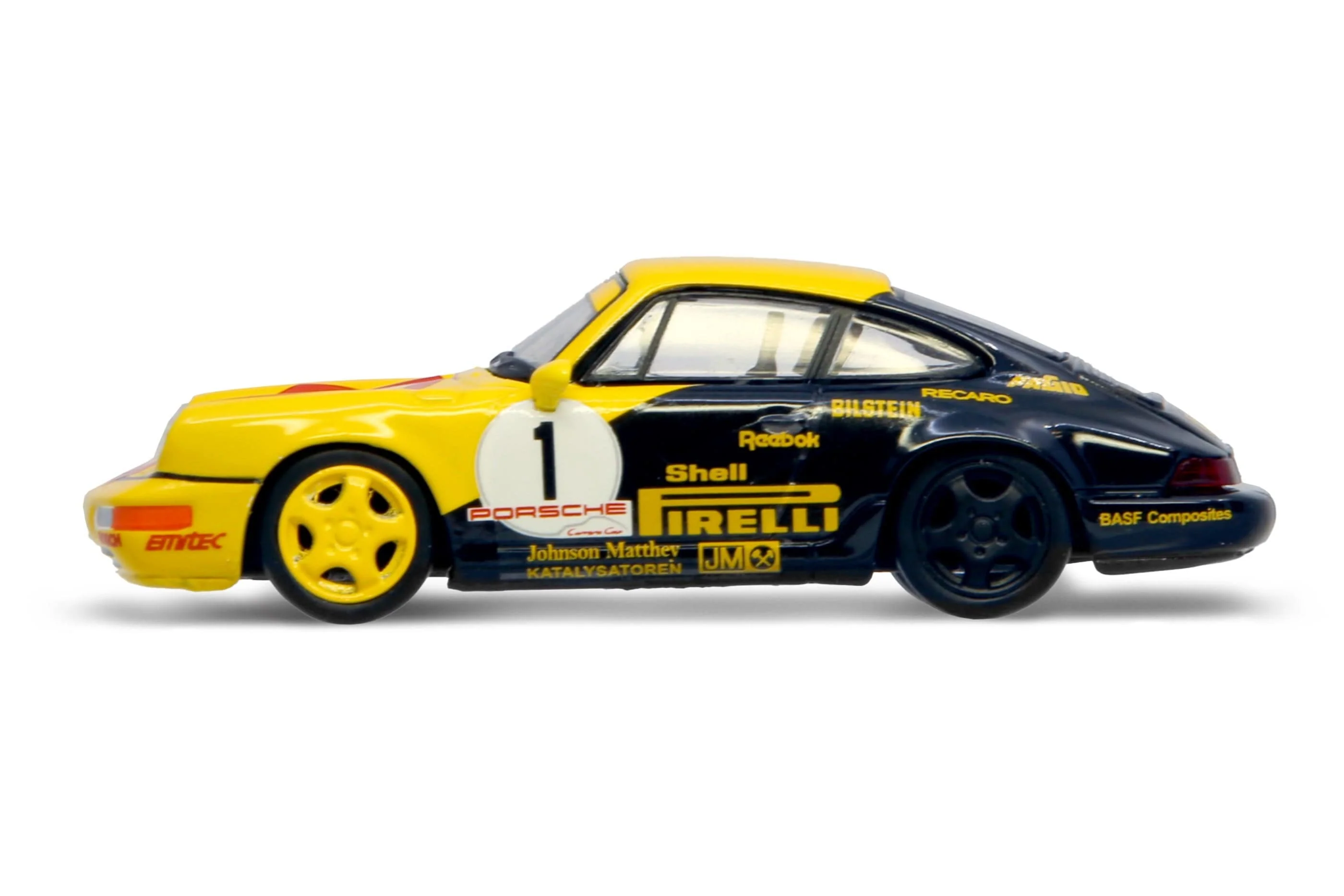 Porsche 911  964 Carrera Cup Shell Combo Pirelli #1 Kaufmann & Carrera Cup Shell trophy Tiny Sparky 1/64 - Image 3