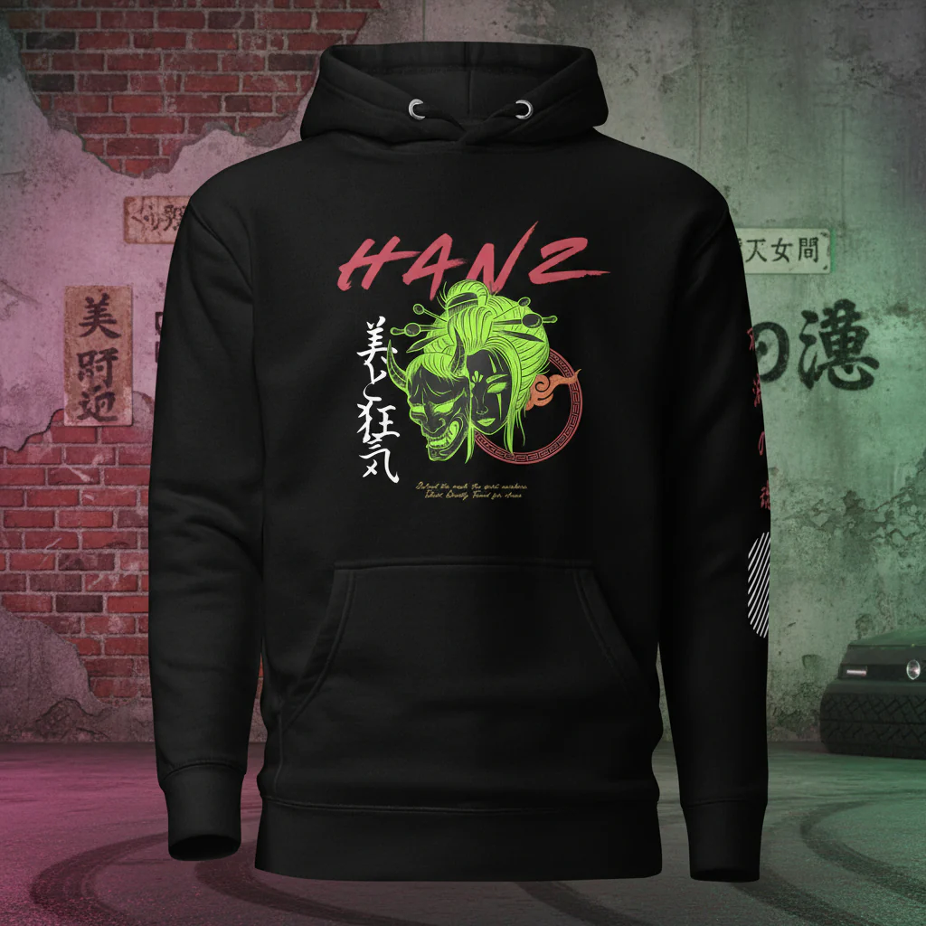 Beauty and Madness Hoodie Black