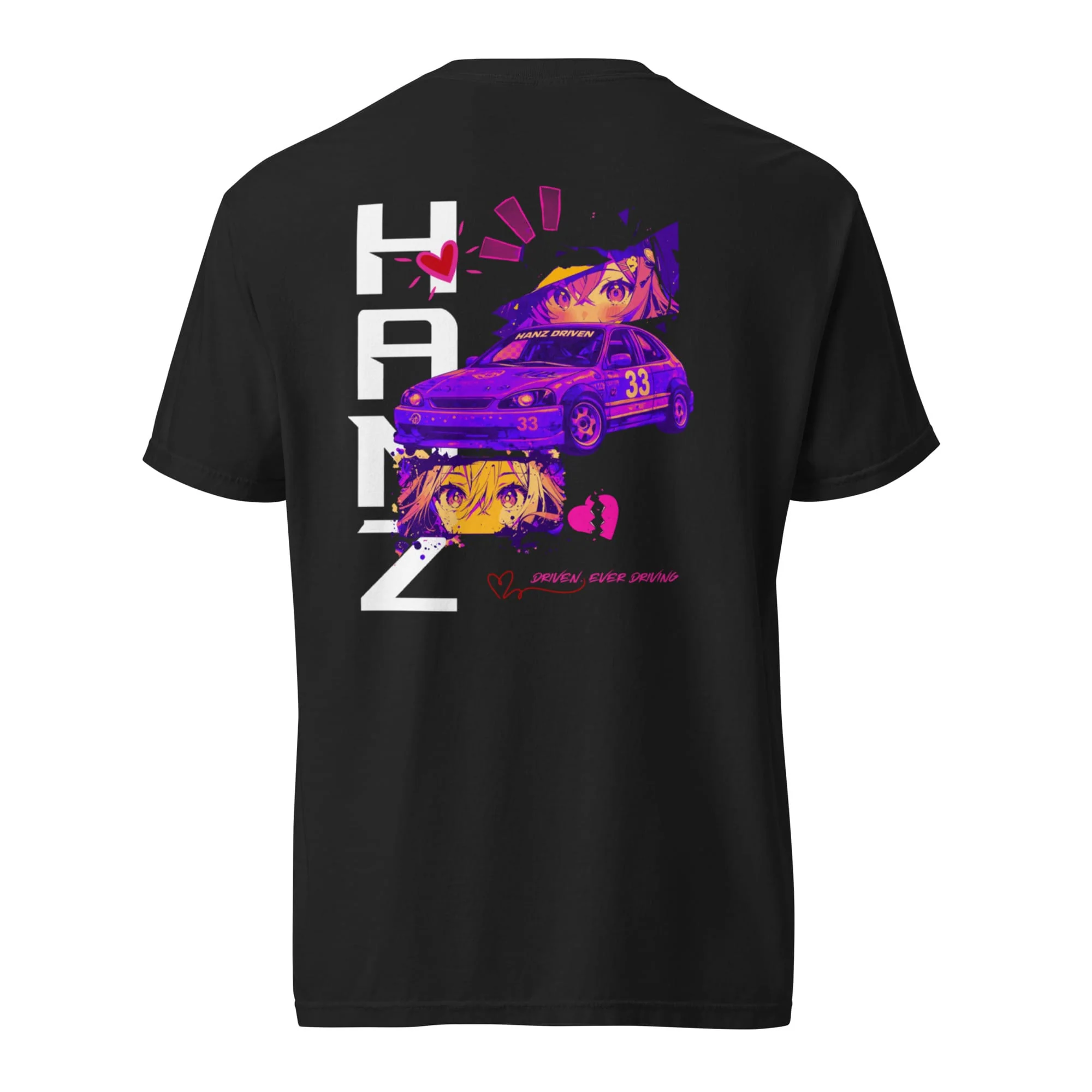 Civic Anime Heavyweight T-shirt - Image 2