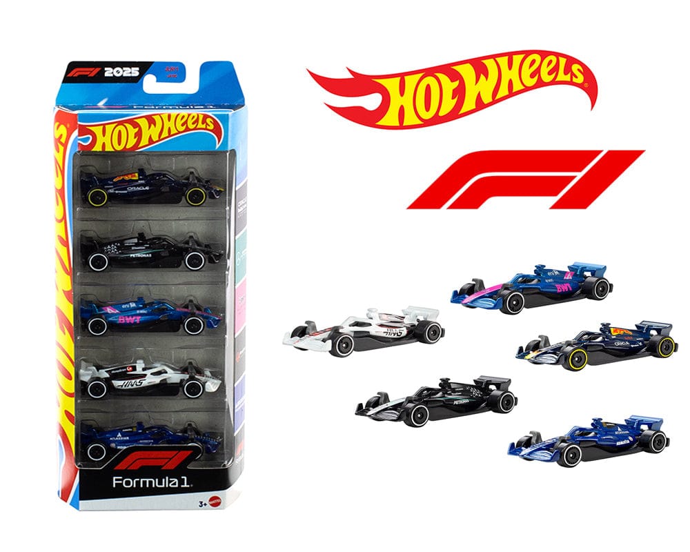 F1 Formule 1 2025 5-Pack Hot Wheels 1:64