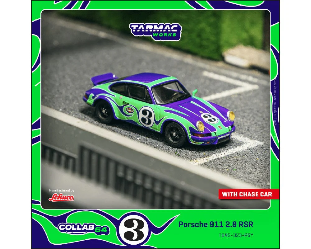 (pre-order) Porsche 911 2.8 RSR Psychodelic Green Limited Edition Tarmac Works Schuco 1/64