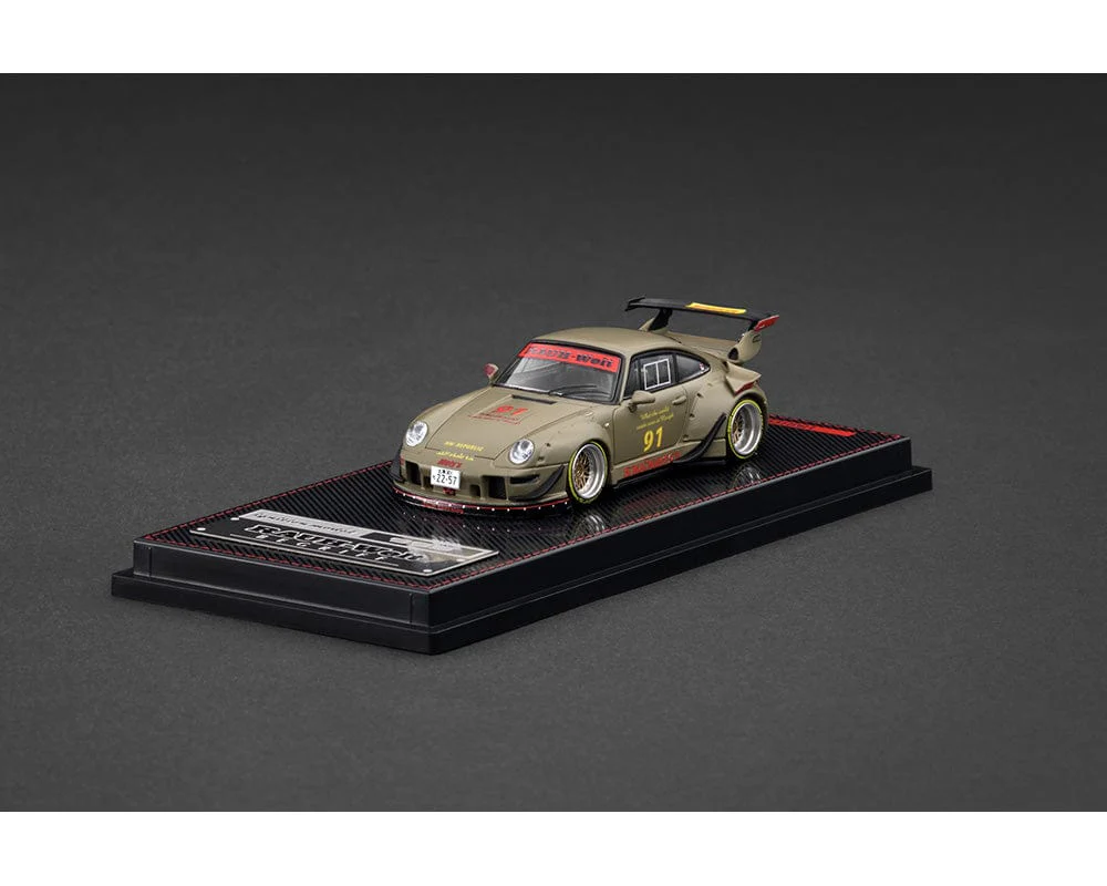 (Pre-order) Rauh-Welt Begriff RWB 993 Matte Green Ignition Model 1/64 scale - Image 2