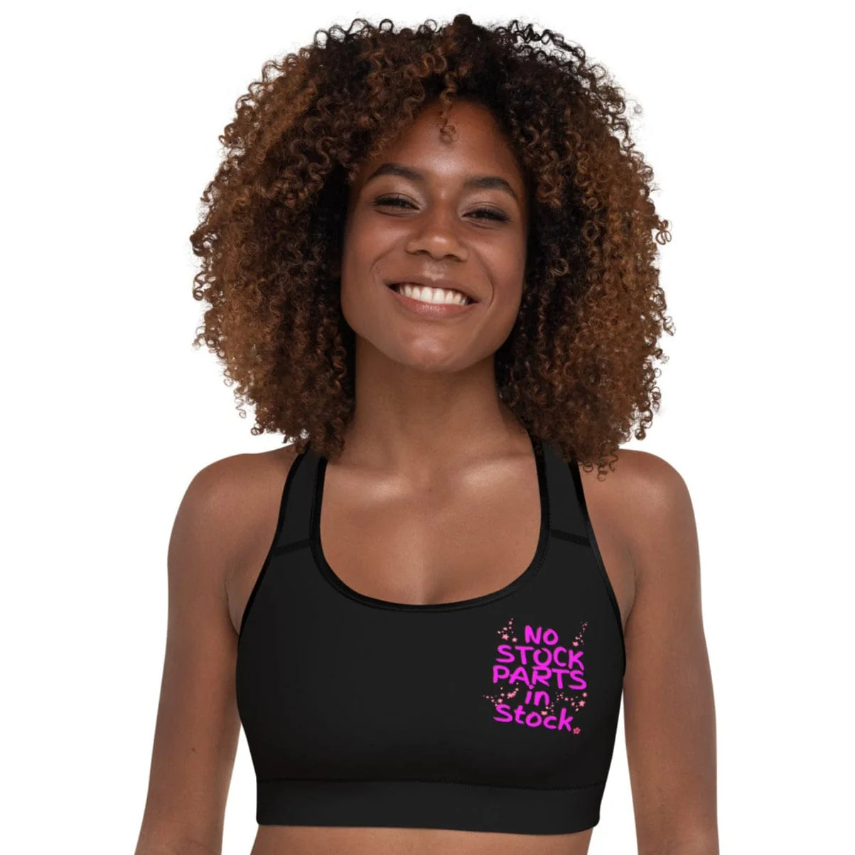 No Stock Parts in Stock Padded Sports Bra