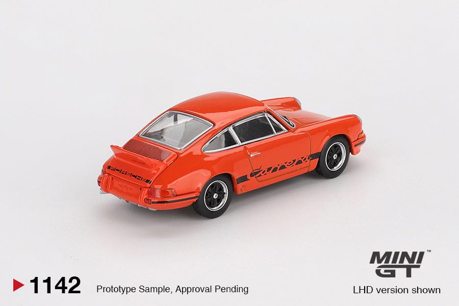 (Pre-order) 1973 Porsche 911 Carrera RS 2.7 Tangerine Mini GT 1:64 - Image 2