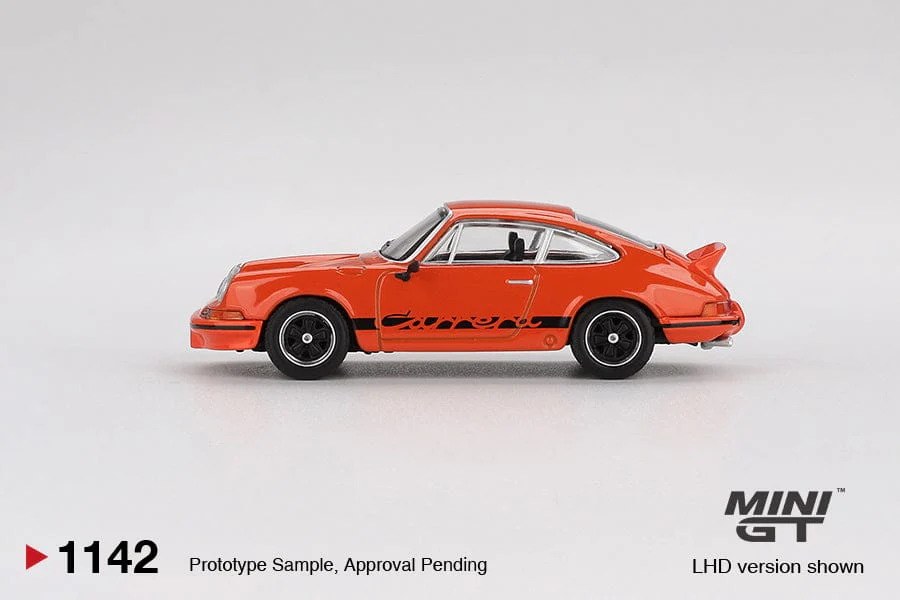 (Pre-order) 1973 Porsche 911 Carrera RS 2.7 Tangerine Mini GT 1:64 - Image 3