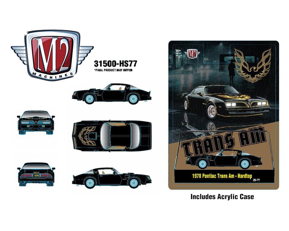 (PRE-ORDER) 1978 Pontiac Trans Am Firebird Special Edition Black Hobby Exclusive 1:64