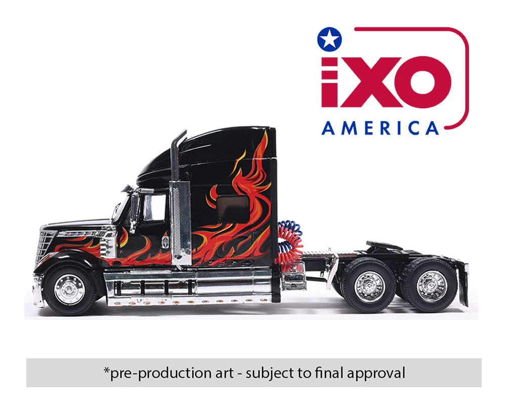 2010 International Lonestar – Black with flames Ixo Model 1:64 scale - Image 3
