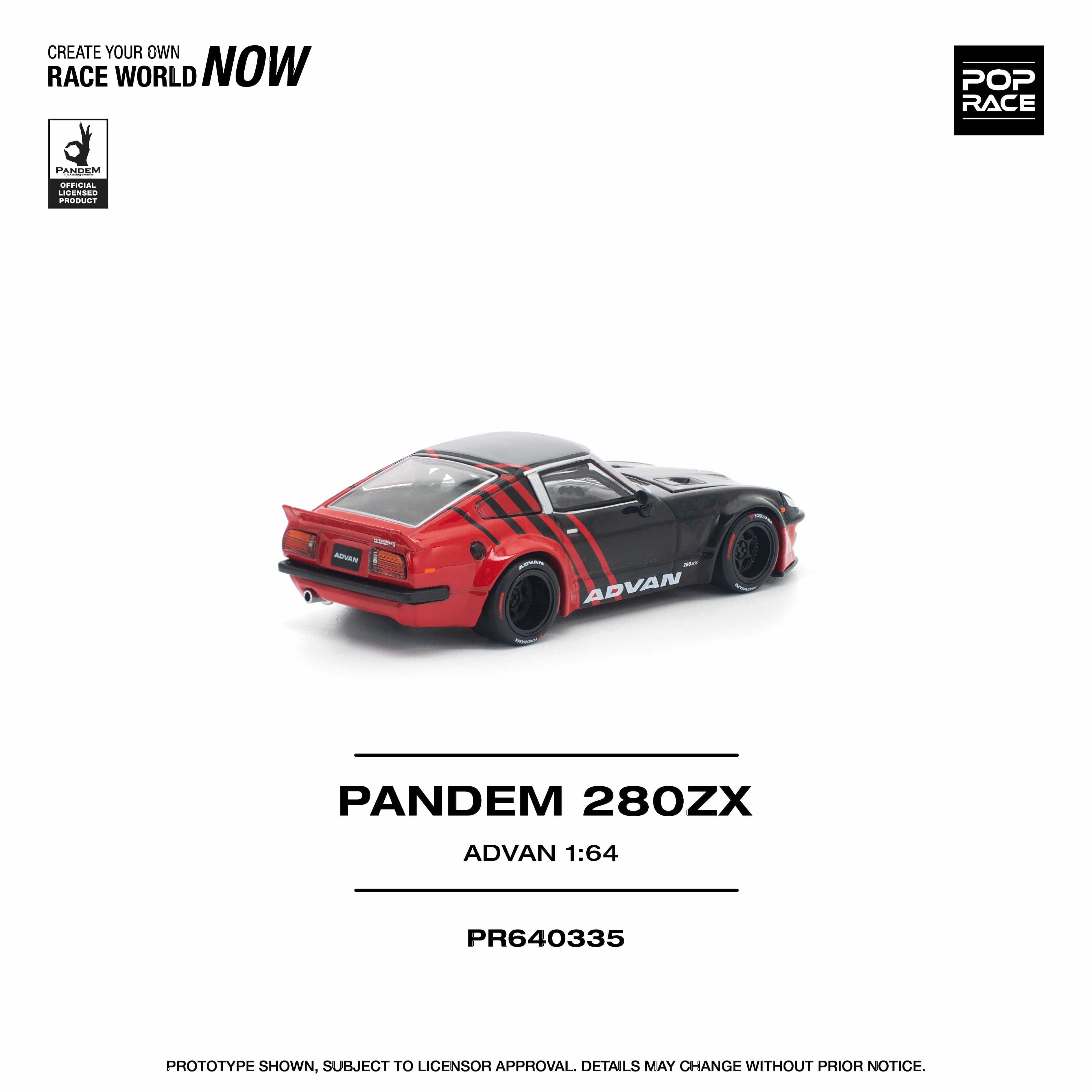 (Pre-order) Datsun 280ZX Pandem Advan Pop Race 1/64 scale - Image 2