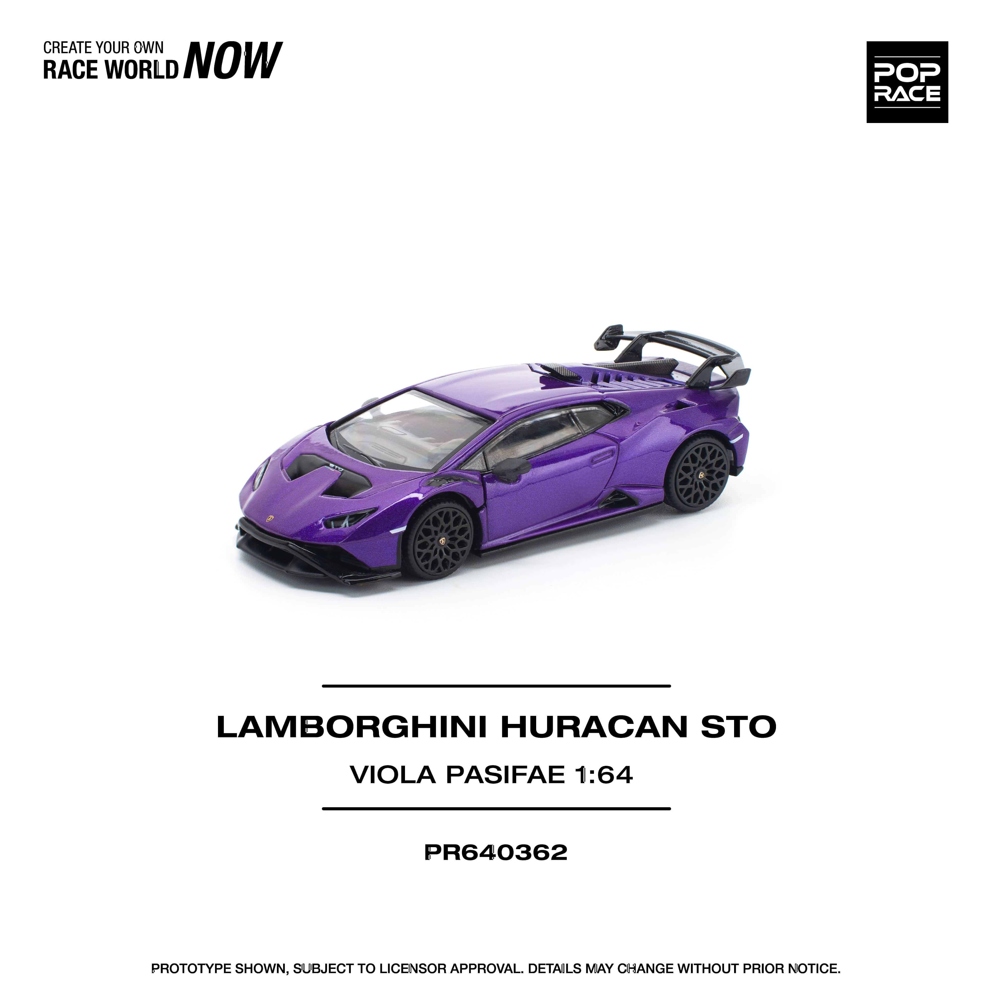 (Pre-order) Lamborghini Huracan STO Viola Pasifae Pop Race 1/64 scale - Image 5