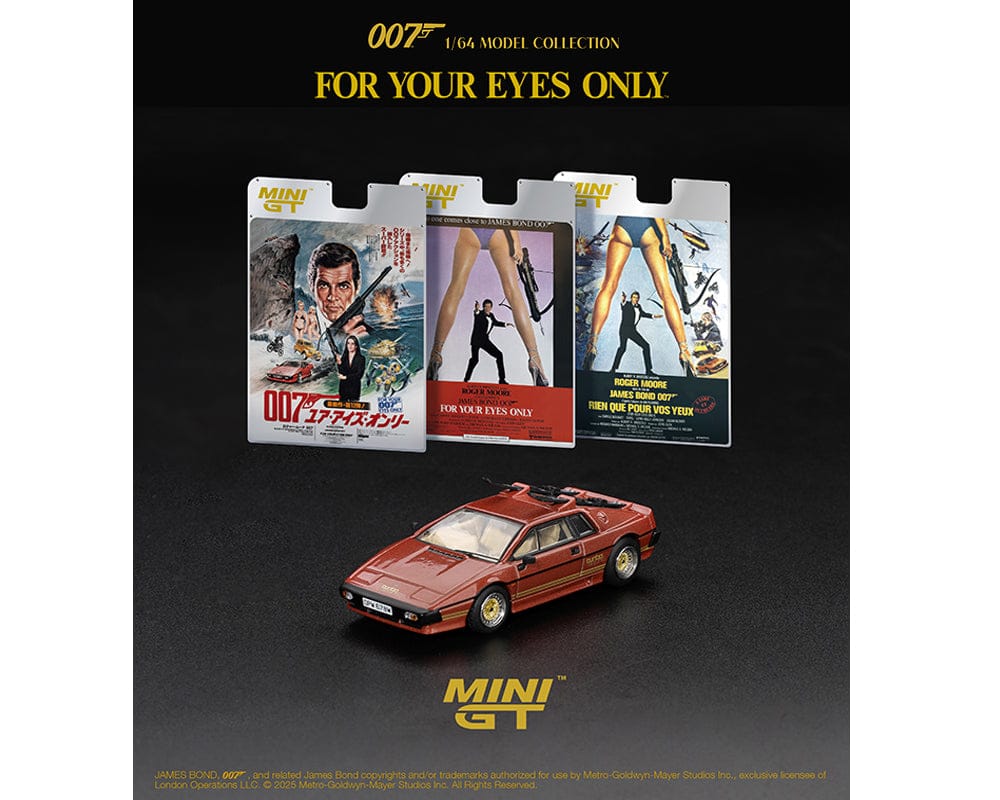 Lotus Esprit Turbo James Bond 007 For Your Eyes Only Mini GT 1/64