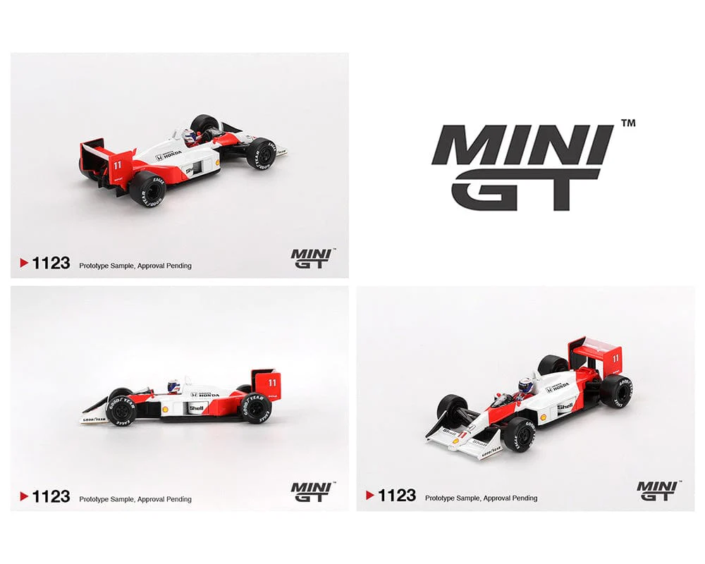 (Pre-order) McLaren MP4/4 #11 Alain Prost 1988 Japanese Grand Prix 2nd Place Mini GT - Image 2