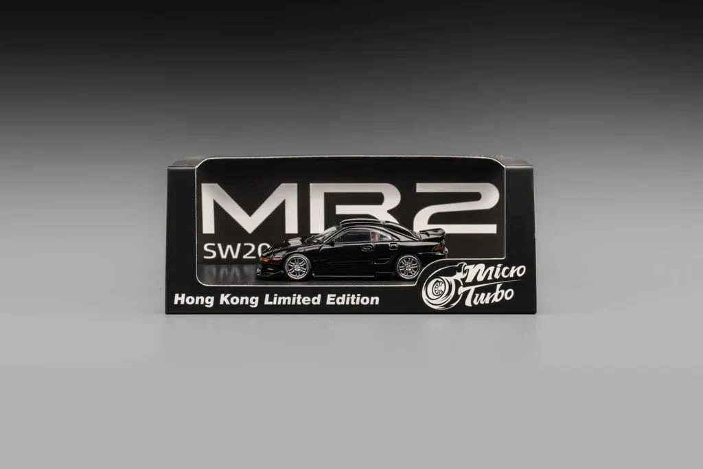 Toyota MR2 SW20 Hong Kong Limited Edition Metallic Black Micro Turbo 1/64 scale - Image 2