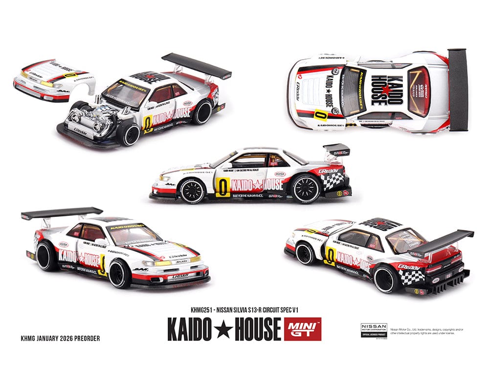 (pre-order) Nissan Silvia S13-R Circuit Spec V1 Kaido House Mini GT 1/64 scale
