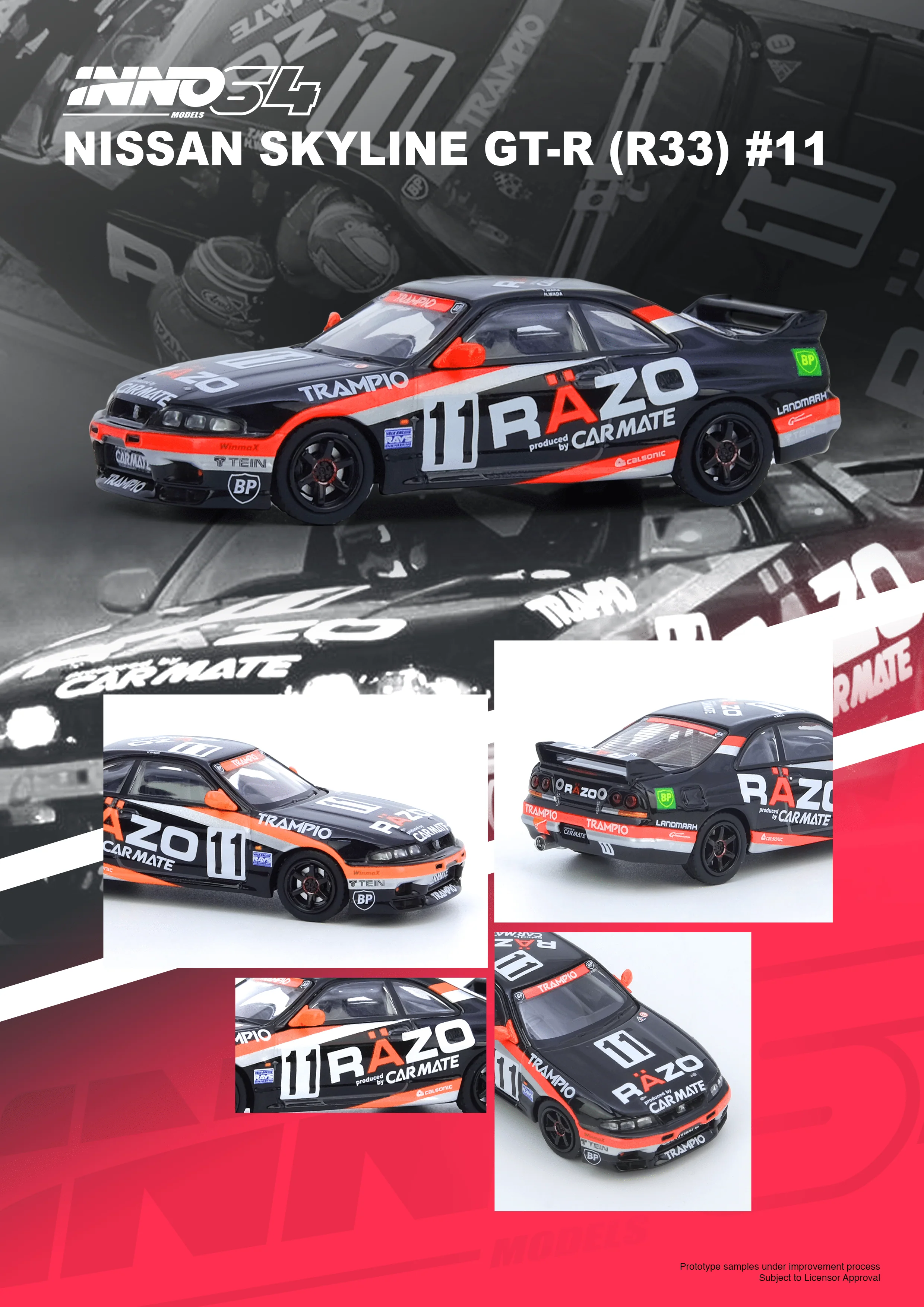 Nissan Skyline GT-R R33 #11 "RAZO TRAMPIO"N1 Super Endurance Series - Sendan Highland 1995 Winner Onni26