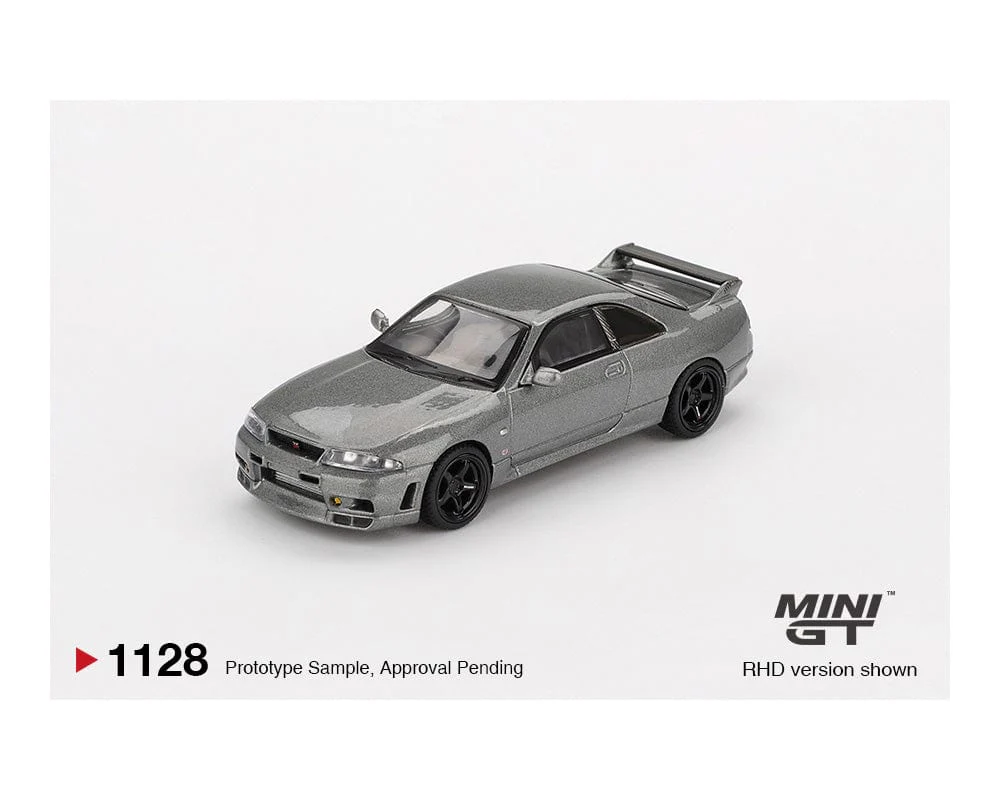 (Pre-order) Nissan Skyline GT-R Dark Metal Gray Nismo BCNR33 CRS Version Limited Edition Mini GT 1:64