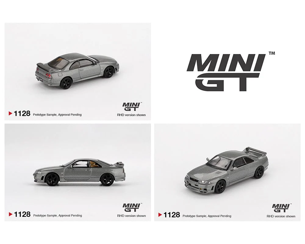 (Pre-order) Nissan Skyline GT-R Dark Metal Gray Nismo BCNR33 CRS Version Limited Edition Mini GT 1:64 - Image 2