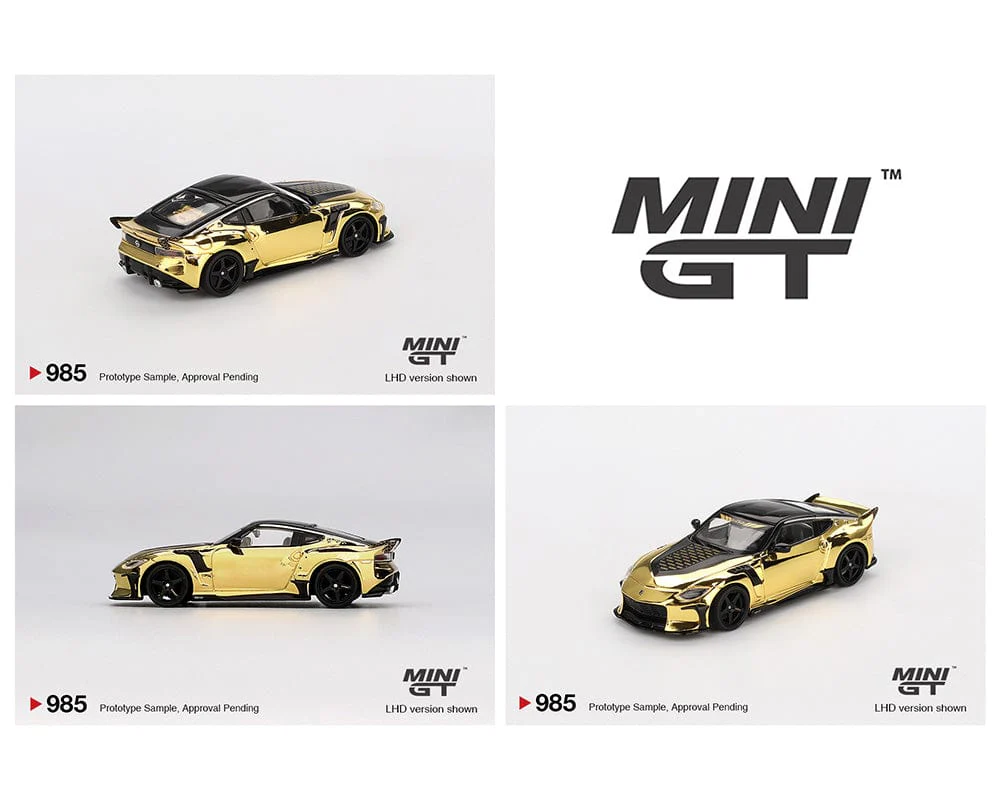 Nissan Z VeilSide FFZ400 – Gold Chrome Mini GT Diecast 1/64