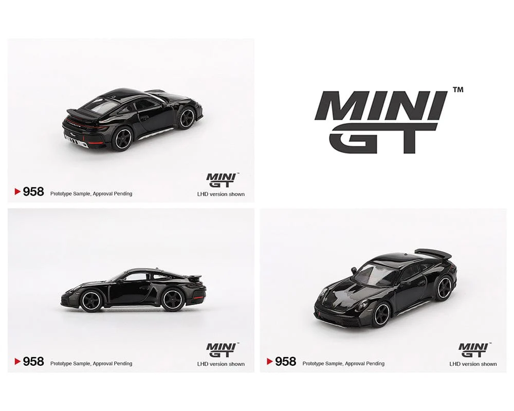 Porsche 911 Dakar Black Mini GT 1/64 scale