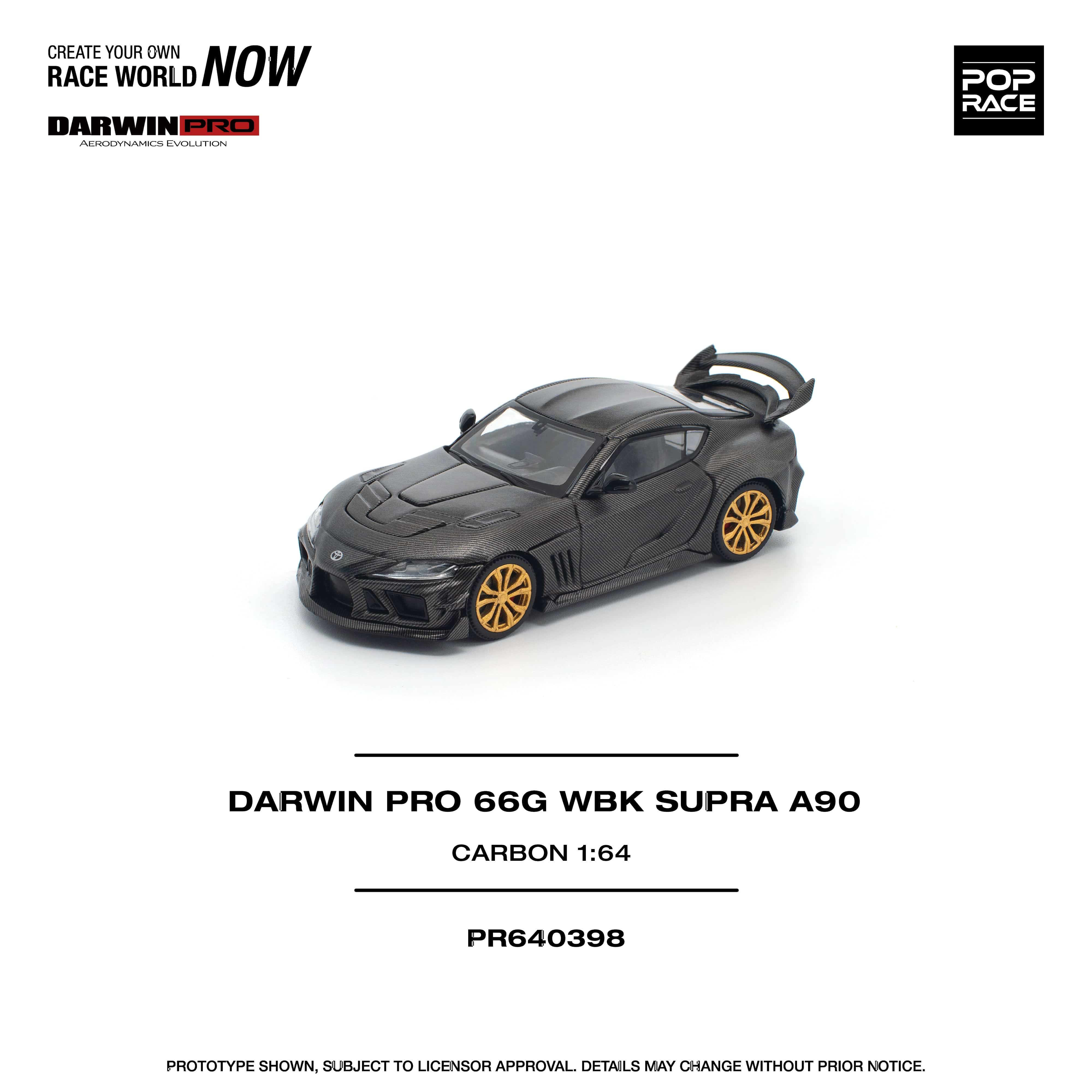 (Pre-order) Toyota Supra A90 Darwin Pro 66G WBK Carbon Edition 1/64 scale Pop Race