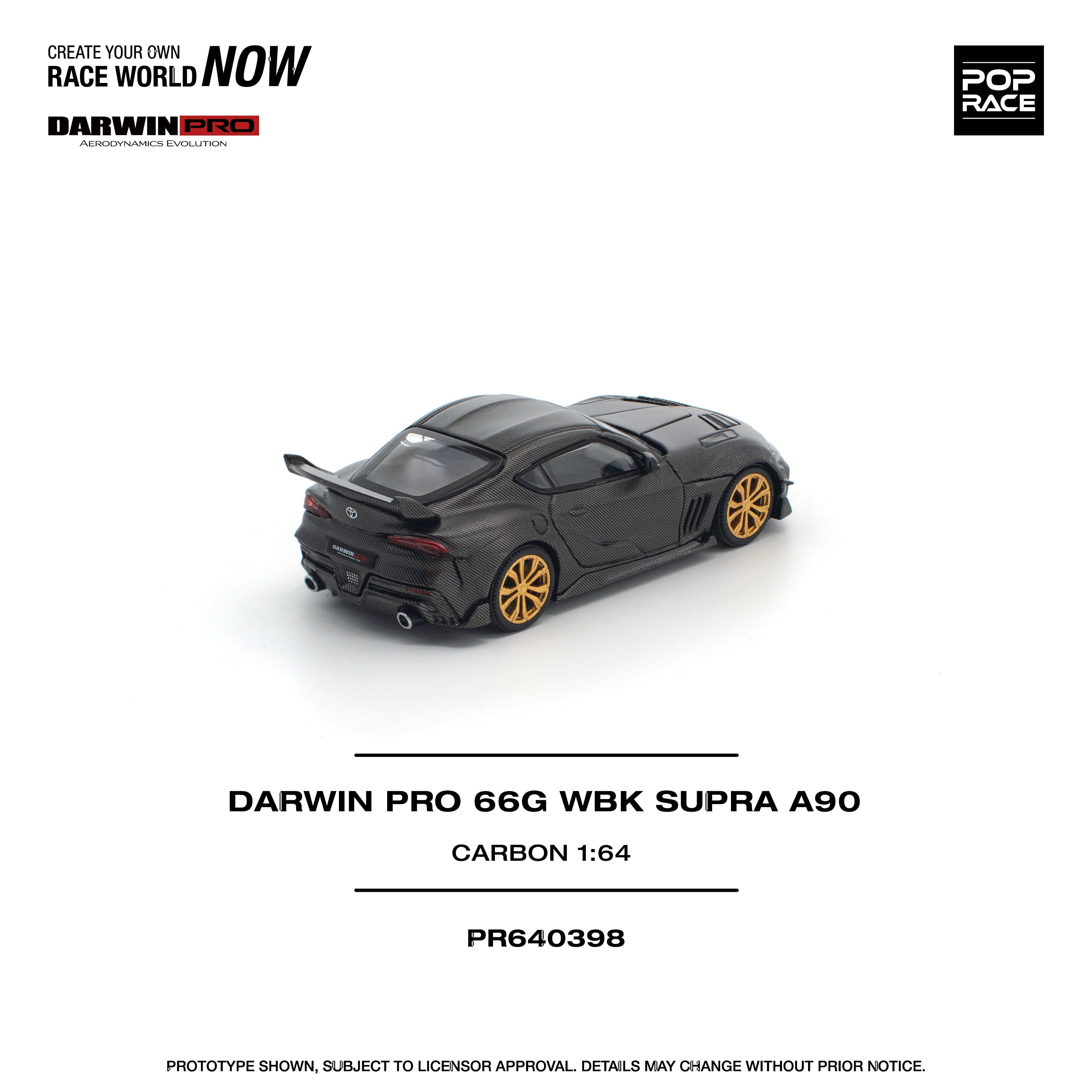 (Pre-order) Toyota Supra A90 Darwin Pro 66G WBK Carbon Edition 1/64 scale Pop Race - Image 2