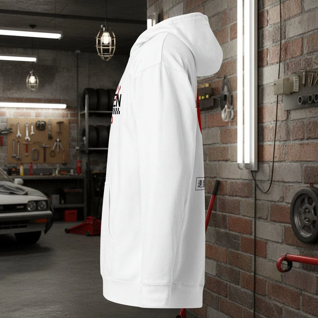 Soul of Speed White Hoodie - Image 3
