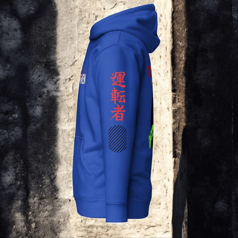 Tokyo Route Hantsu Driven Hoodie v2 Blue - Image 3