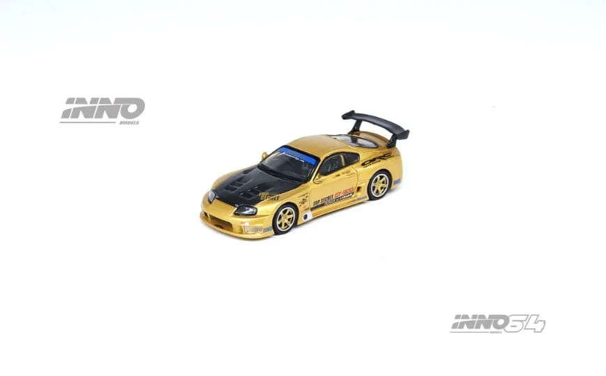 Toyota Supra AE80 Top Secret GT300 Gold Black Inno64 1/64 scale - Image 3